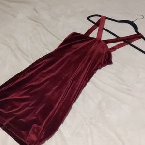 Nasty Gal Velvet Ottmill Jabez Dress Small S